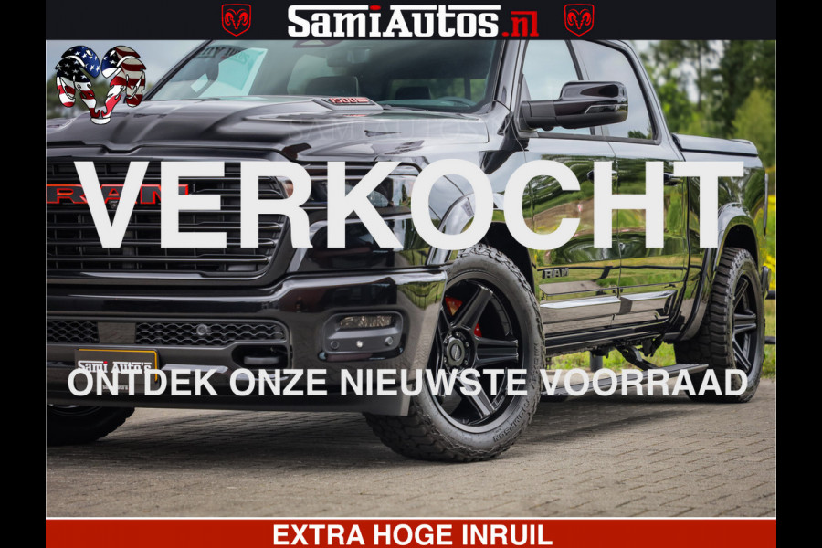 Dodge Ram 1500 Night Premium | Full Option | De Meest Luxe Pick-Up in zijn Klasse | Comfortabele Dubbele Cabine met Royale 5 Zitplaatsen | BPM vrij | Nu Leverbaar uit Voorraad | Voorraad Nr 2282 - 3332
