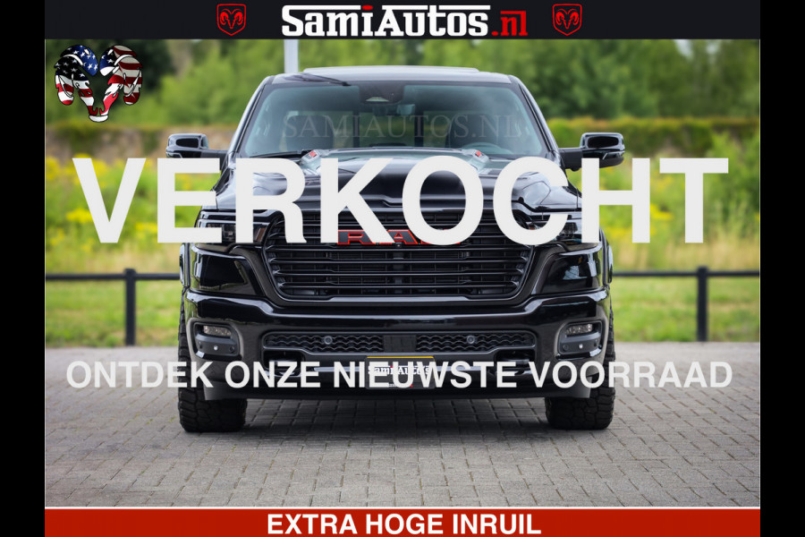 Dodge Ram 1500 Night Premium | Full Option | De Meest Luxe Pick-Up in zijn Klasse | Comfortabele Dubbele Cabine met Royale 5 Zitplaatsen | BPM vrij | Nu Leverbaar uit Voorraad | Voorraad Nr 2282 - 3332