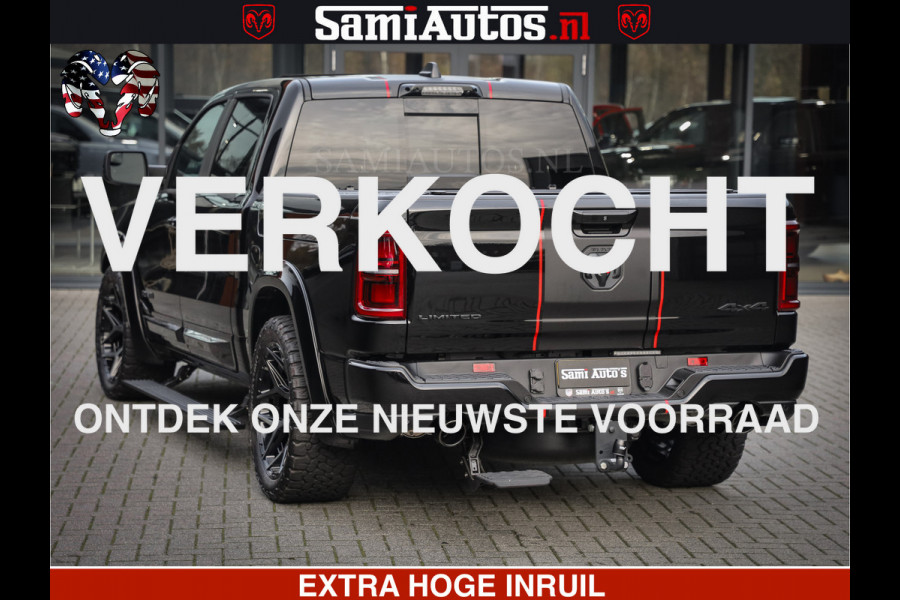 Dodge Ram 1500 Limited High Output 540HP 706Nm | Massage + Full Option | De Meest Luxe en Volle Pick-Up in zijn Klasse | Comfortabele Dubbele Cabine met Royale 5 Zitplaatsen | HULK PACK MEERPRIJS |  Voorraad Nr 2318 - 5415