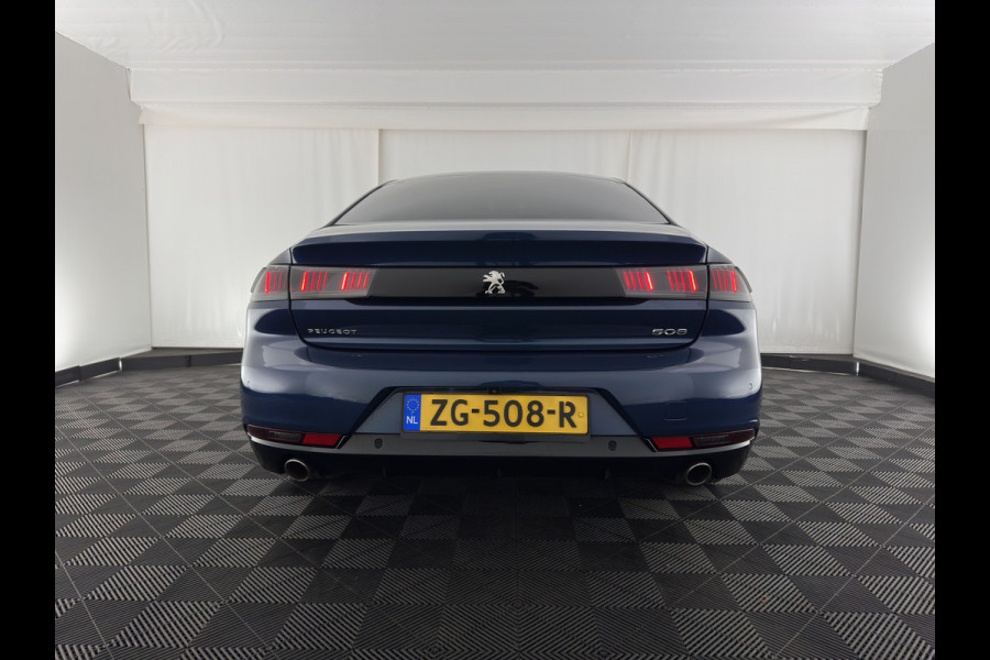 Peugeot 508 1.6 PureTech Blue Lease Allure (INCL-BTW) *LEATHER-FABRIC | FULL-LED | DIGI-COCKPIT | KEYLESS | BLIND-SPOT | CAMERA | PRIVACY-GLASS | HEATED-SPORTSEATS | DAB | NAVI-FULLMAP | 18''ALU*