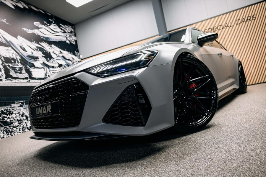 Audi RS6 Avant RS 6 TFSI quattro | Beton grijs matte | 23 inch Vossen HF7 | Keramisch | Pano |