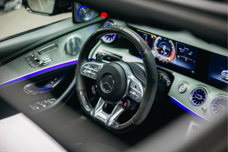 Mercedes-Benz E-Klasse E63s AMG 63 S 4MATIC Premium Plus | Burmester 3D | Carbon interieur en exterieur| Dealer onderhouden | Sportuitlaat | 360 Camera | Head-Up |