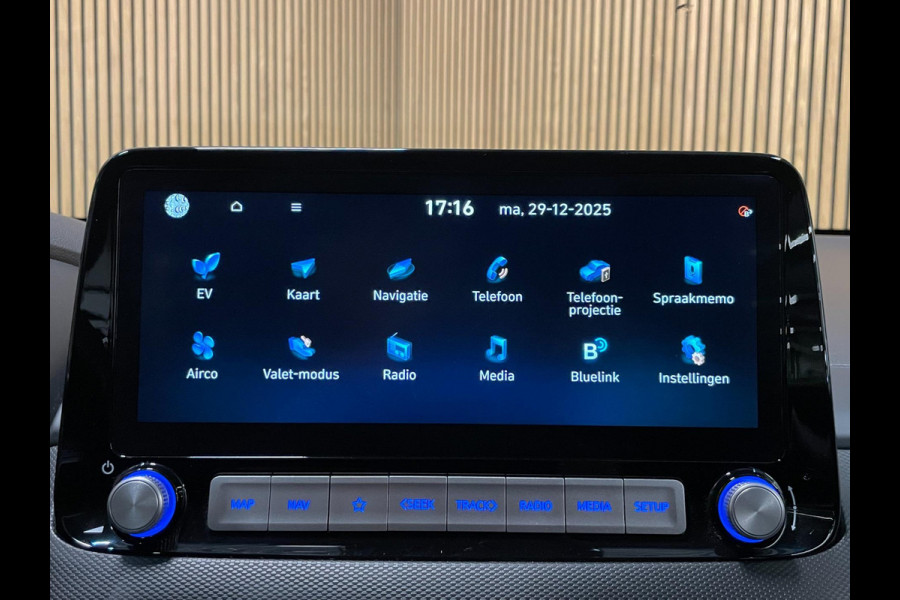 Hyundai Kona EV Premium 64 kWh|GROTE ACCU|100%SOH|FACELIFT|3-FASE|HUD|KRELL|LEDER|ACC|STUURVERW|STOELVERW+VENT.|CAMERA|CARPLAY|NL|