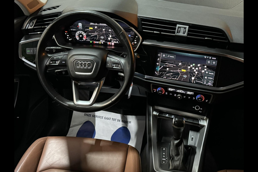 Audi Q3 35 TFSI S edition Garantie Trekhaak Leder Camera StoelVW Elek Achterklep Cruise Navi Clima Led Rijklaar
