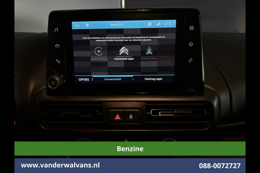 Citroën Berlingo 1.2 PureTech 111pk **Benzine** L1H1 Euro6 Airco | 3-Zits | Camera | Navigatie | Apple Carplay Cruisecontrol, Android Auto, Parkeersensoren