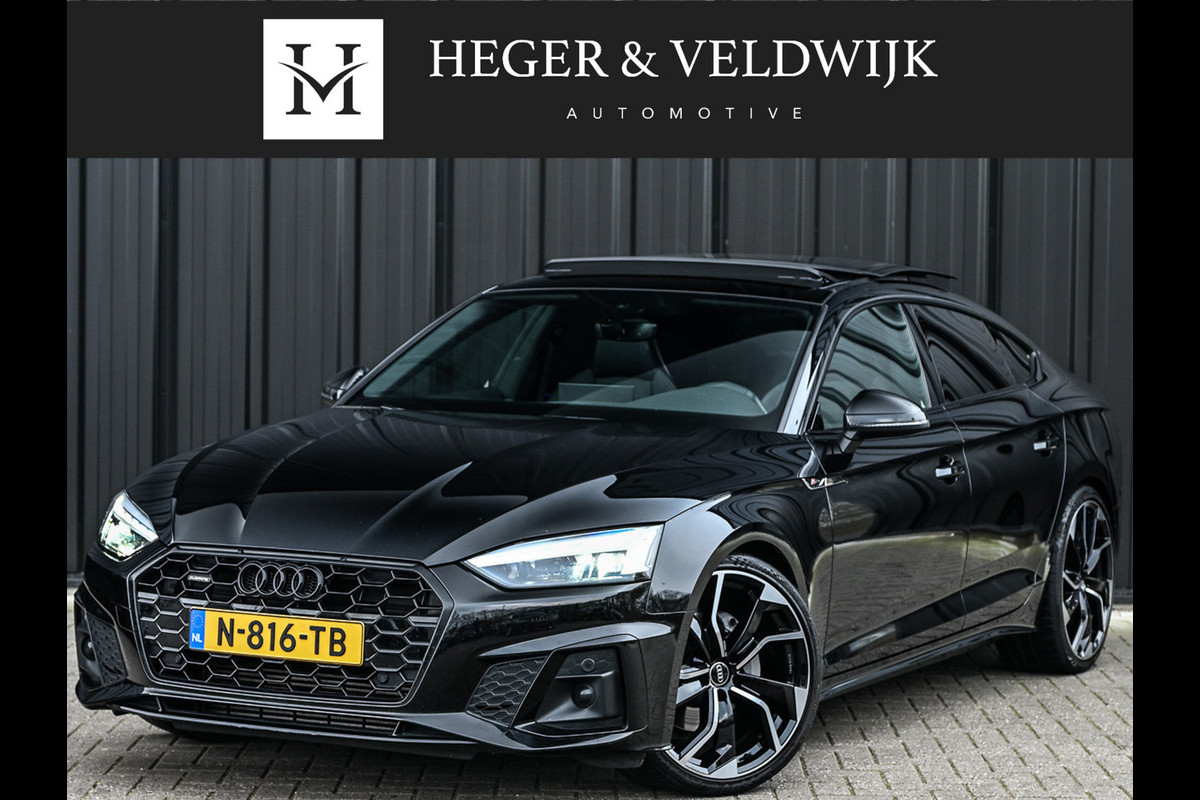 Audi A5 Sportback 40 TFSI quattro 204pk S edition Competition · NL-auto · Panoramadak · S-seats · B&O sound · Camera · Ambiance interieu
