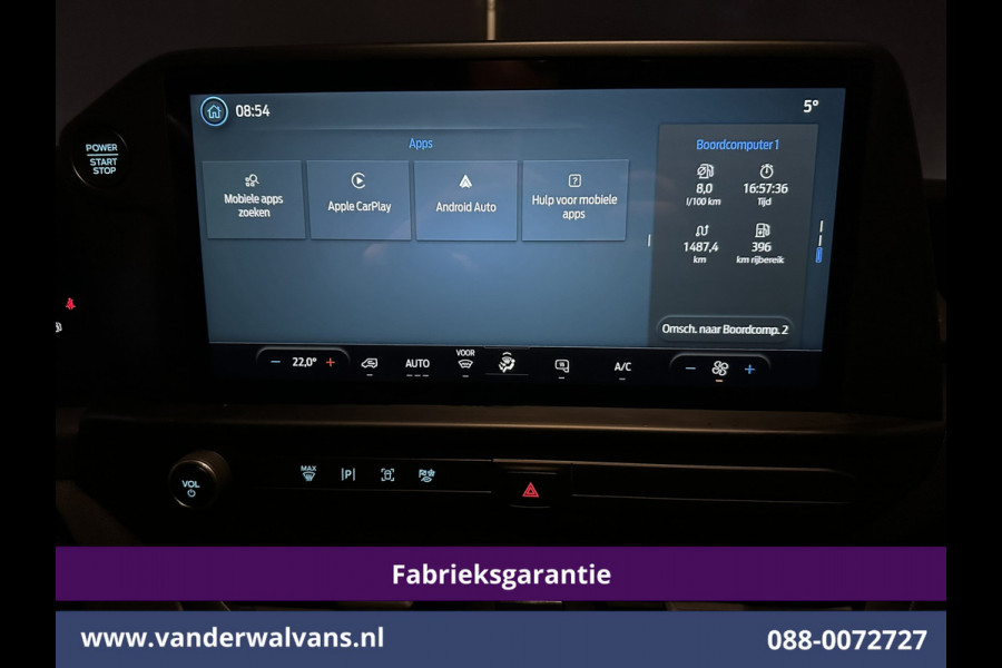 Ford Transit Custom 2.0 TDCI 136pk L2H1 Fabrieksgarantie Euro6 Airco | Camera | Apple Carplay | Cruisecontrol | LED Android Auto, Parkeersensoren, Verwarmde voorruit, Bijrijdersbank, 2800kg trekvermogen