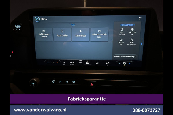Ford Transit Custom 2.0 TDCI 136pk L2H1 Fabrieksgarantie Euro6 Airco | Camera | Apple Carplay | Cruisecontrol | LED Android Auto, Parkeersensoren, Verwarmde voorruit, Bijrijdersbank, 2800kg trekvermogen