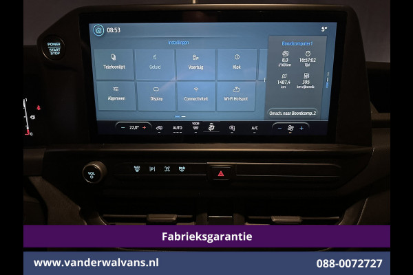 Ford Transit Custom 2.0 TDCI 136pk L2H1 Fabrieksgarantie Euro6 Airco | Camera | Apple Carplay | Cruisecontrol | LED Android Auto, Parkeersensoren, Verwarmde voorruit, Bijrijdersbank, 2800kg trekvermogen