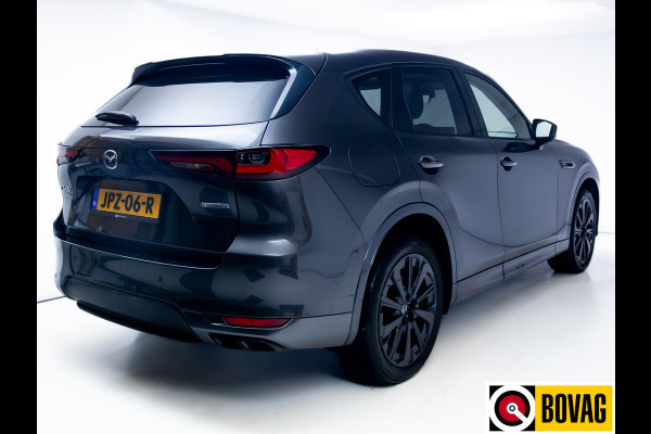 Mazda CX-60 2.5 e-SkyActiv PHEV Homura | Panodak | Leer | Stoel- stuur- & achterbankverw. | Bose audio | 360 Camera, Stoel ventilatie, Adaptieve Cruise, Navigatie, App. connect, Elec. achterklep