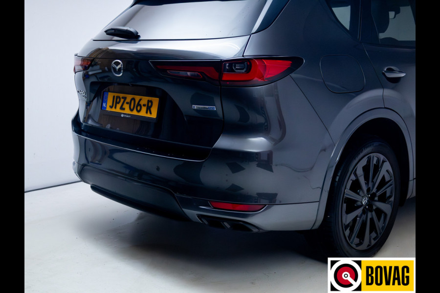Mazda CX-60 2.5 e-SkyActiv PHEV Homura | Panodak | Leer | Stoel- stuur- & achterbankverw. | Bose audio | 360 Camera, Stoel ventilatie, Adaptieve Cruise, Navigatie, App. connect, Elec. achterklep