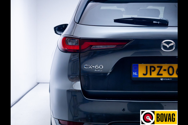 Mazda CX-60 2.5 e-SkyActiv PHEV Homura | Panodak | Leer | Stoel- stuur- & achterbankverw. | Bose audio | 360 Camera, Stoel ventilatie, Adaptieve Cruise, Navigatie, App. connect, Elec. achterklep