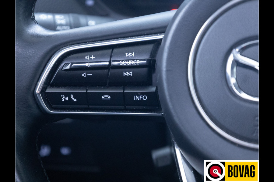 Mazda CX-60 2.5 e-SkyActiv PHEV Homura | Panodak | Leer | Stoel- stuur- & achterbankverw. | Bose audio | 360 Camera, Stoel ventilatie, Adaptieve Cruise, Navigatie, App. connect, Elec. achterklep