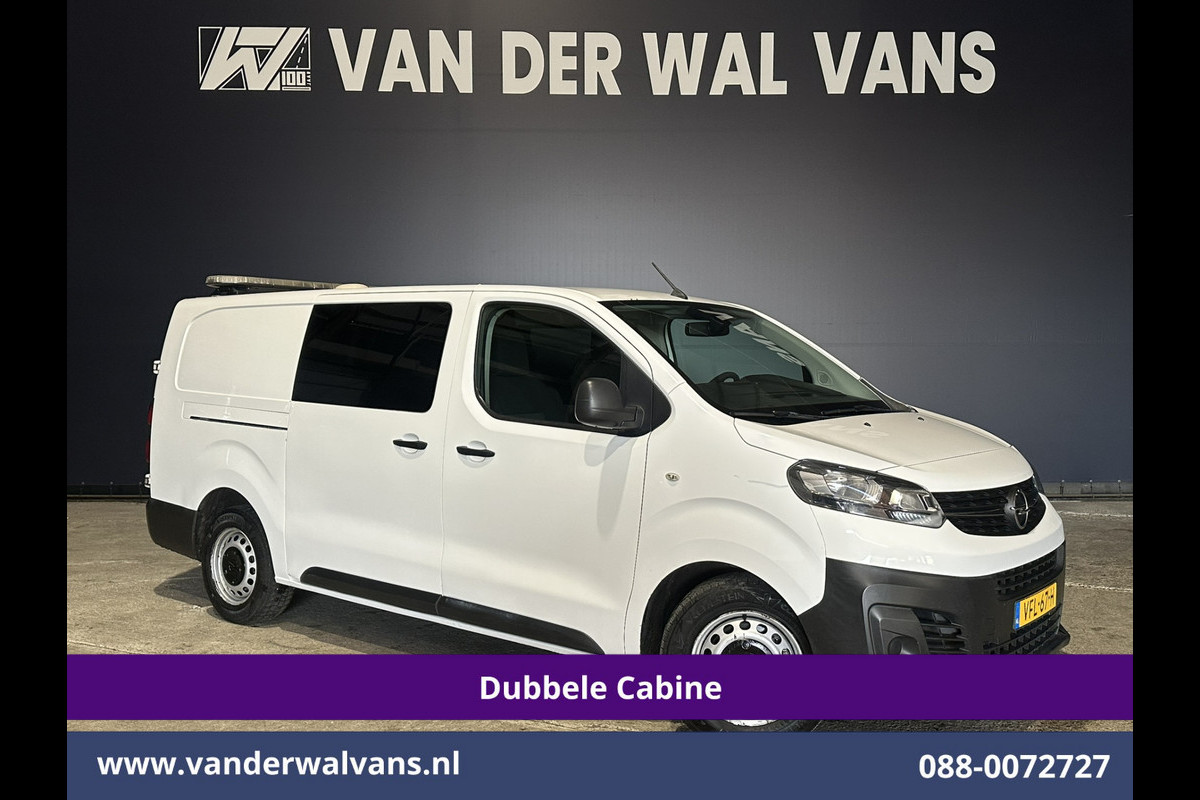 Opel Vivaro 2.0 CDTI 123pk L3H1 Dubbele Cabine Euro6 Airco | 5-zits | Camera | 2500kg trekhaak Cruisecontrol, Parkeersensoren