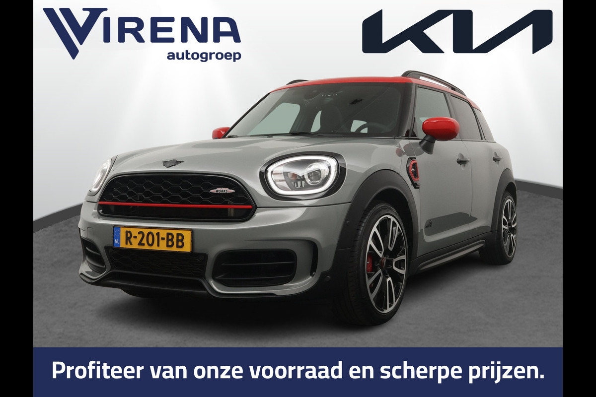 MINI Countryman 2.0 John Cooper Works ALL4 White Silver Edition Automaat - Airco - Apple Carplay/Android Auto - Cruise Control -KeyLess Entry - Panorama Dak - Lederen Bekleding - Voorstoelen Verwarmd - Virena Zekerheidspakket €895,-