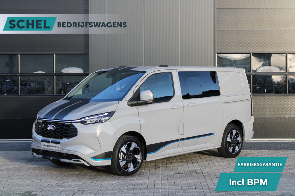 Ford Transit Custom 320 2.5 PHEV L1H1 Sport DC 232pk - 2x Schuif - 360 Camera - ACC - Keyless - Stoel/Stuurverwarming - Blindspot - Incl BPM - Rijkl