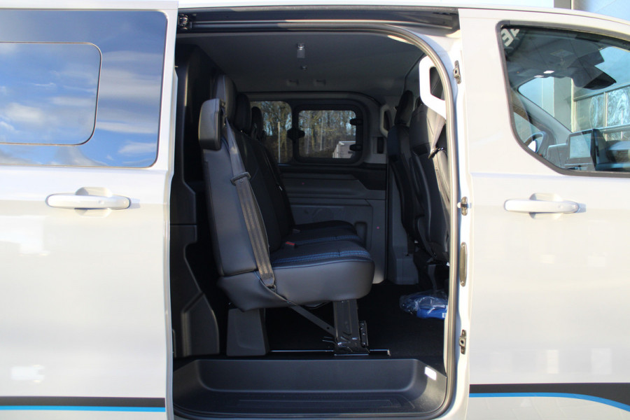 Ford Transit Custom 320 2.5 PHEV L1H1 Sport DC 232pk - 2x Schuif - 360 Camera - ACC - Keyless - Stoel/Stuurverwarming - Blindspot - Incl BPM - Rijkl