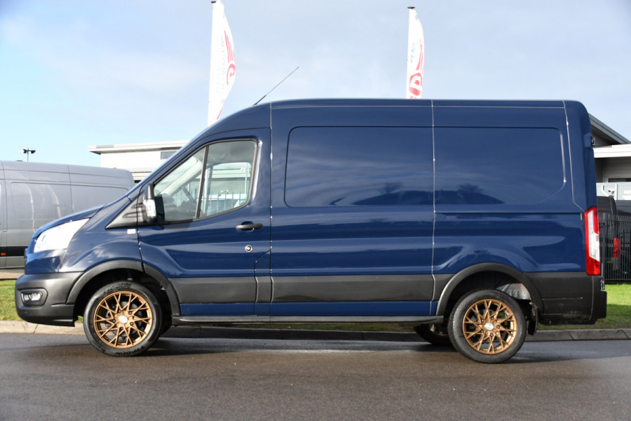 Ford Transit 350 2.0 TDCI L2H2 PB Edition Cruise, Sensoren, 130pk, Automaat, Trekhaak, Airco, Radio, Uniek!