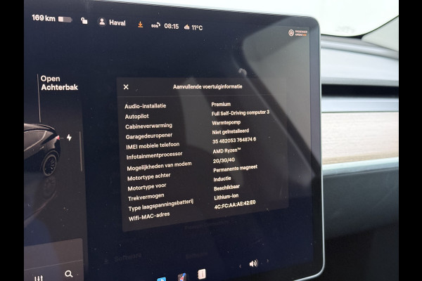 Tesla Model Y Performance 535pk AWD 75kWhWarmtepomp Panoramadak Navi Ecc Leder Lmv 21" SOH 95% Keyless Led Elek.Achterklep Memory Stoel+Stuurverwarming AMD-Ryzen­™-Processor 1e Eigenaar Origineel Nederlandse Auto fabrieksgarantie tot 14-12-2027 Batterij en Motorgarantie tot 14-12-2031/192.000km