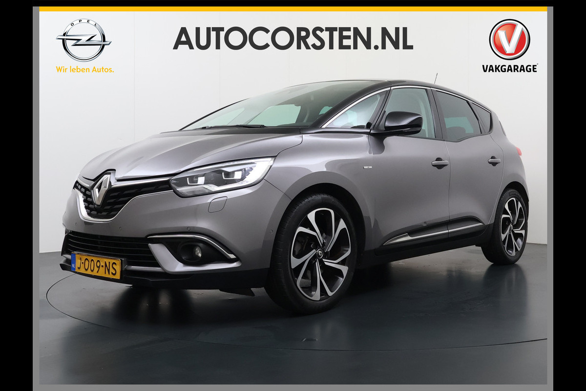 Renault Scénic 1.3TCe 141PK 3D-Navi Camera Lmv 20" Bose®-Sound Trekhaak Ecc Cruise Control Pdc Apple Carplay/Android Keyless Stoelverwarming+Massage Multi-Sense Led Regen-Lichtsensor Parkeer assistent Zeer complete Scenic, vanaf 2020 door ons onderhouden!