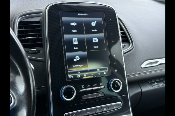 Renault Scénic 1.3TCe 141PK 3D-Navi Camera Lmv 20" Bose®-Sound Trekhaak Ecc Cruise Control Pdc Apple Carplay/Android Keyless Stoelverwarming+Massage Multi-Sense Led Regen-Lichtsensor Parkeer assistent Zeer complete Scenic, vanaf 2020 door ons onderhouden!
