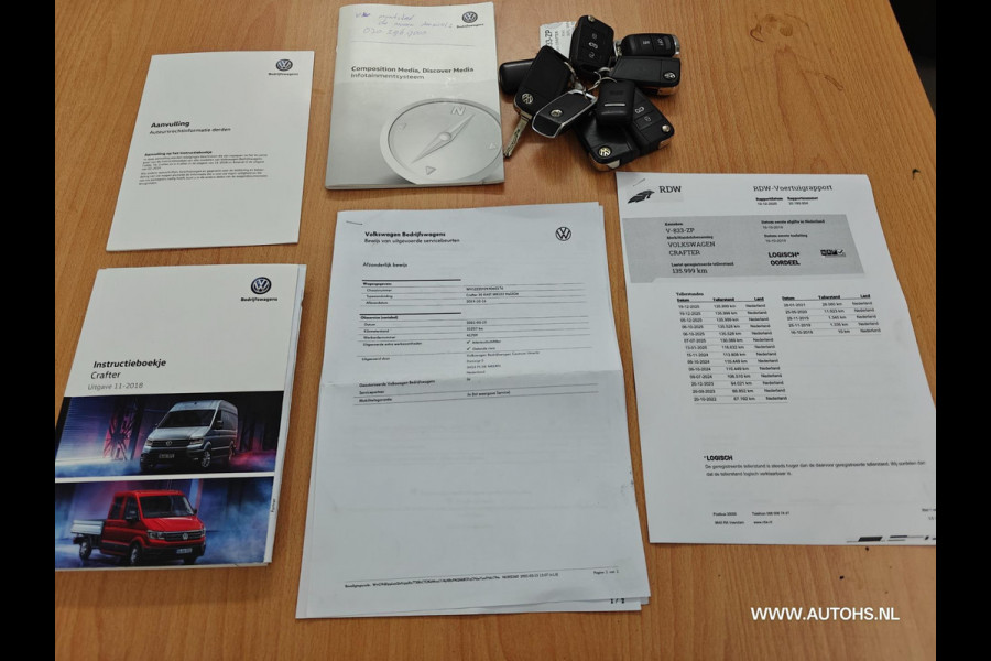 Volkswagen Crafter 35 2.0 TDI L3H3 EL Highline , Euro 6 , 1e Eig. 3000 KG trekkracht , mooie bus , cruise , camera.