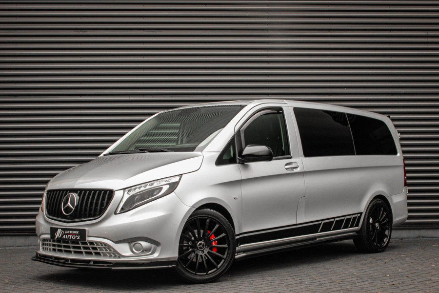 Mercedes-Benz Vito 136PK LANG JB- EDITION FULL BLACK / AMG / SPOILER / VERLAGINGSVEREN / NAVIGATIE / SIDE- BARS / FULL / NAVIGATIE