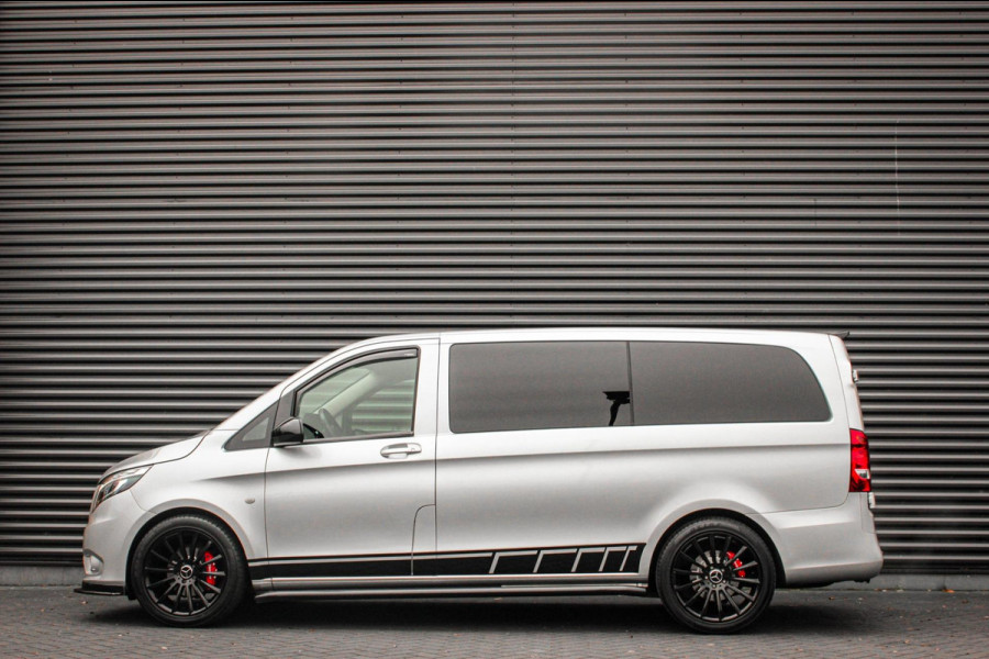 Mercedes-Benz Vito 136PK LANG JB- EDITION FULL BLACK / AMG / SPOILER / VERLAGINGSVEREN / NAVIGATIE / SIDE- BARS / FULL / NAVIGATIE