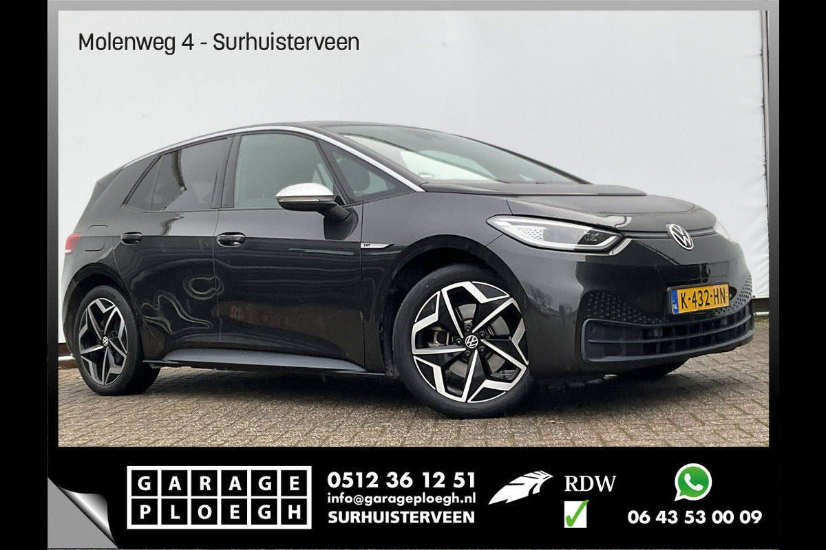 Volkswagen ID.3 First Plus 58 kWh SOH 91% Adap.Cruise Stoel/Stuurverw Carplay 100% Elektrisch NL-Auto!