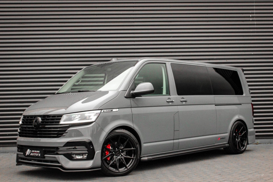 Volkswagen Transporter 2.0 TDI L2H1 150PK BULLI DC DUBBEL CABINE / LEIGHTONVANS BODYKIT / FULL OPTINS / LEDER / FULL BLACK / APPLE