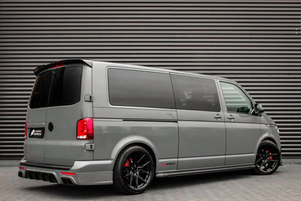 Volkswagen Transporter 2.0 TDI L2H1 150PK BULLI DC DUBBEL CABINE / LEIGHTONVANS BODYKIT / FULL OPTINS / LEDER / FULL BLACK / APPLE