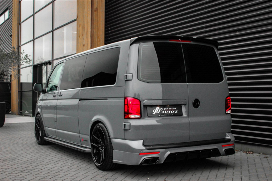 Volkswagen Transporter 2.0 TDI L2H1 150PK BULLI DC DUBBEL CABINE / LEIGHTONVANS BODYKIT / FULL OPTINS / LEDER / FULL BLACK / APPLE