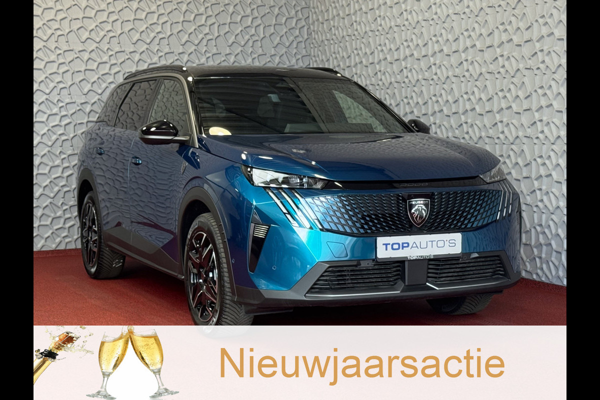 Peugeot 5008 1.2 HYBRID 145 GT NIEUWE AUTO 7PERS OPENDAK STOEL/STUUR VERW. ELEK.KLEP LED 7P 7 Persoons
