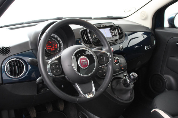 Fiat 500 1.2 Lounge | Navigatie | Climate Control | Lederen Bekleding | Panoramadak | Cruise Control | Bluetooth | Parkeersensoren | Lichtmetalen velgen