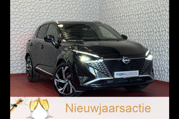 Nissan QASHQAI 1.3 MHEV 160PK TEKNA PLUS BOSE 20''LMV LEER ALCANTARA PANO MASSAGE BOSE STOEL/STUUR/RUIT VERW MATRIX.LED ELEK.KLEP HEADUP 20''LM 03/2025