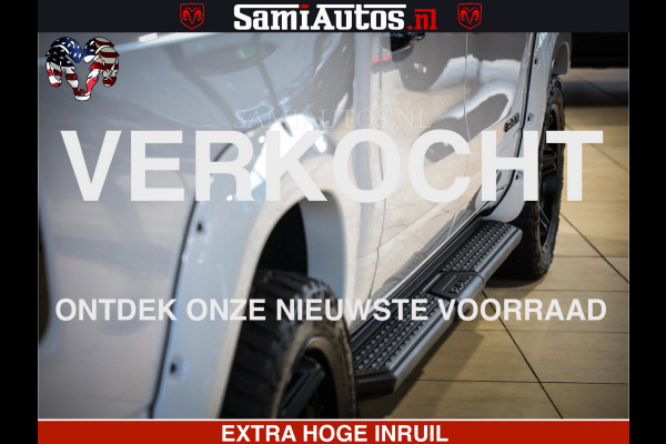 Dodge Ram 1500 GEEN MEERPRIJS | ALL IN | HELLCAT WHEELS | WIDE BODY | Laramie Night | 420Pk 636 Nn | Extra Groot Scherm + Passagiers Scher Comfortabele Dubbele Cabine met Royale 5 Zitplaatsen | Nu Leverbaar uit Voorraad | Voorraad Nr 2223 - 5047