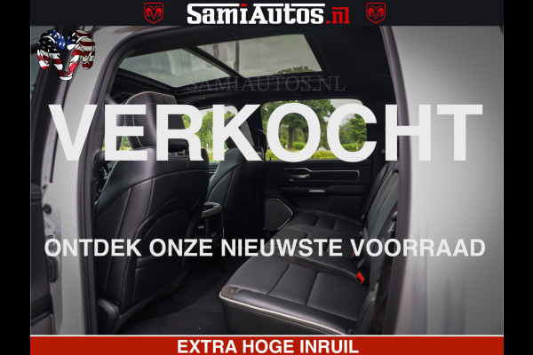 Dodge Ram 1500 GEEN MEERPRIJS | ALL IN | HELLCAT WHEELS | WIDE BODY | Laramie Night | 420Pk 636 Nn | Extra Groot Scherm + Passagiers Scher Comfortabele Dubbele Cabine met Royale 5 Zitplaatsen | Nu Leverbaar uit Voorraad | Voorraad Nr 2223 - 5047