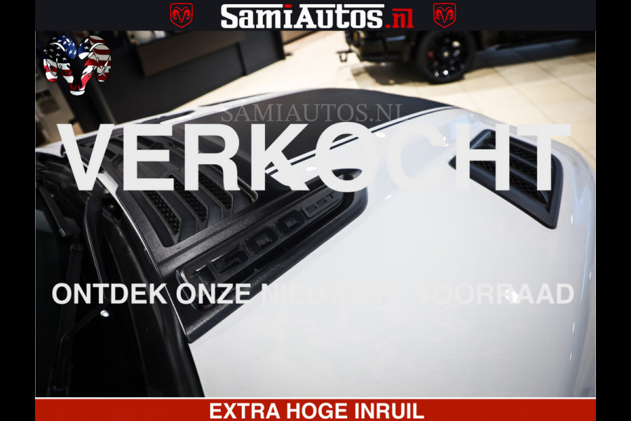 Dodge Ram 1500 GEEN MEERPRIJS | ALL IN | HELLCAT WHEELS | WIDE BODY | Laramie Night | 420Pk 636 Nn | Extra Groot Scherm + Passagiers Scher Comfortabele Dubbele Cabine met Royale 5 Zitplaatsen | Nu Leverbaar uit Voorraad | Voorraad Nr 2223 - 5047