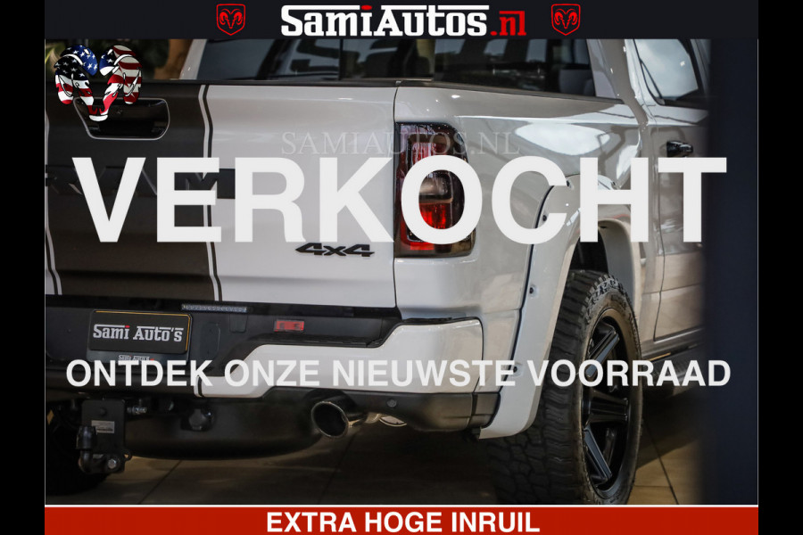 Dodge Ram 1500 GEEN MEERPRIJS | ALL IN | HELLCAT WHEELS | WIDE BODY | Laramie Night | 420Pk 636 Nn | Extra Groot Scherm + Passagiers Scher Comfortabele Dubbele Cabine met Royale 5 Zitplaatsen | Nu Leverbaar uit Voorraad | Voorraad Nr 2223 - 5047