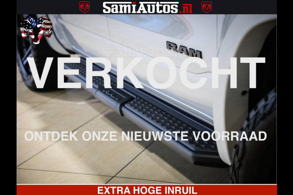 Dodge Ram 1500 GEEN MEERPRIJS | ALL IN | HELLCAT WHEELS | WIDE BODY | Laramie Night | 420Pk 636 Nn | Extra Groot Scherm + Passagiers Scher Comfortabele Dubbele Cabine met Royale 5 Zitplaatsen | Nu Leverbaar uit Voorraad | Voorraad Nr 2223 - 5047