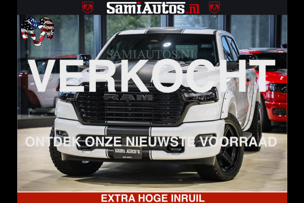 Dodge Ram 1500 GEEN MEERPRIJS | ALL IN | HELLCAT WHEELS | WIDE BODY | Laramie Night | 420Pk 636 Nn | Extra Groot Scherm + Passagiers Scher Comfortabele Dubbele Cabine met Royale 5 Zitplaatsen | Nu Leverbaar uit Voorraad | Voorraad Nr 2223 - 5047