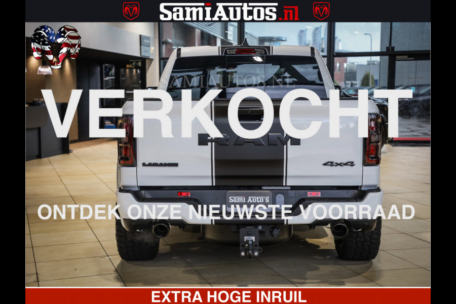 Dodge Ram 1500 GEEN MEERPRIJS | ALL IN | HELLCAT WHEELS | WIDE BODY | Laramie Night | 420Pk 636 Nn | Extra Groot Scherm + Passagiers Scher Comfortabele Dubbele Cabine met Royale 5 Zitplaatsen | Nu Leverbaar uit Voorraad | Voorraad Nr 2223 - 5047