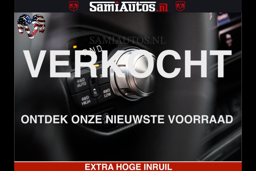 Dodge Ram 1500 GEEN MEERPRIJS | ALL IN | HELLCAT WHEELS | WIDE BODY | Laramie Night | 420Pk 636 Nn | Extra Groot Scherm + Passagiers Scher Comfortabele Dubbele Cabine met Royale 5 Zitplaatsen | Nu Leverbaar uit Voorraad | Voorraad Nr 2223 - 5047