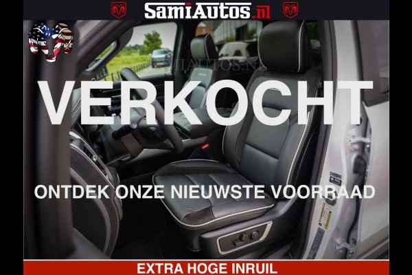 Dodge Ram 1500 GEEN MEERPRIJS | ALL IN | HELLCAT WHEELS | WIDE BODY | Laramie Night | 420Pk 636 Nn | Extra Groot Scherm + Passagiers Scher Comfortabele Dubbele Cabine met Royale 5 Zitplaatsen | Nu Leverbaar uit Voorraad | Voorraad Nr 2223 - 5047