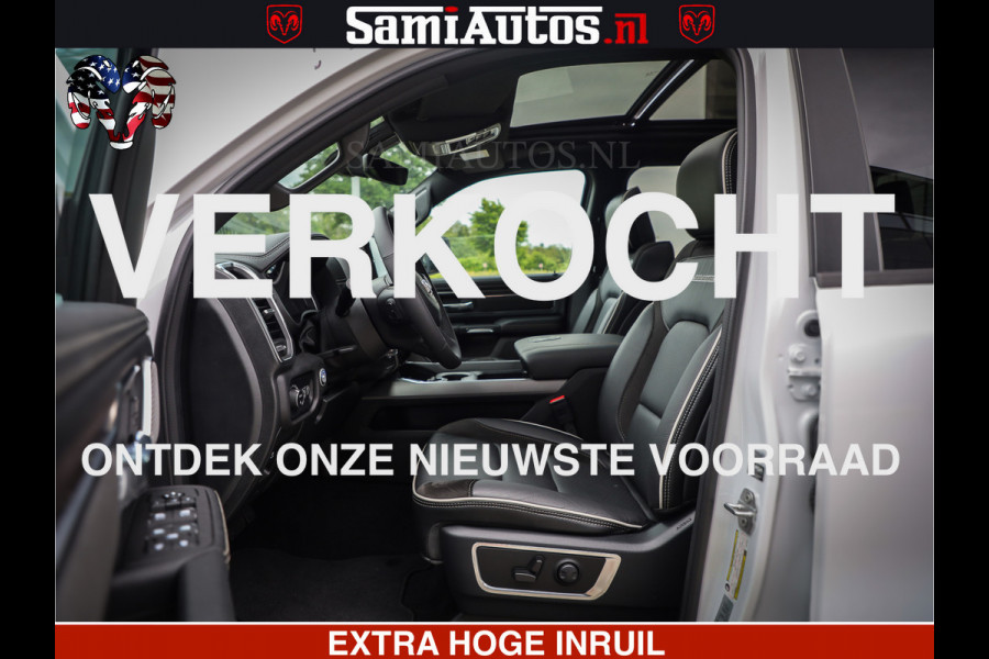 Dodge Ram 1500 GEEN MEERPRIJS | ALL IN | HELLCAT WHEELS | WIDE BODY | Laramie Night | 420Pk 636 Nn | Extra Groot Scherm + Passagiers Scher Comfortabele Dubbele Cabine met Royale 5 Zitplaatsen | Nu Leverbaar uit Voorraad | Voorraad Nr 2223 - 5047
