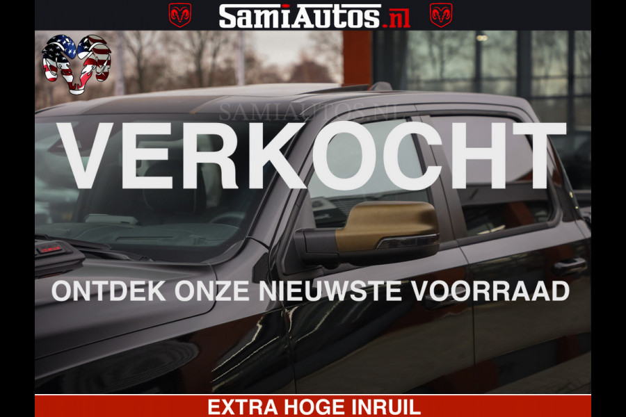 Dodge Ram 1500 Limited Night H.O 540HP 706Nm | Massage + Full Option | De Meest Luxe en Volle Pick-Up in zijn Klasse | Comfortabele Dubbele Cabine met Royale 5 Zitplaatsen | BPM vrij | Nu Leverbaar uit Voorraad | Voorraad Nr 2323 - 5168