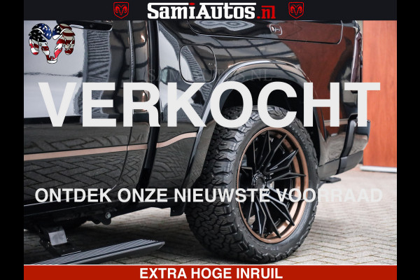 Dodge Ram 1500 Limited Night H.O 540HP 706Nm | Massage + Full Option | De Meest Luxe en Volle Pick-Up in zijn Klasse | Comfortabele Dubbele Cabine met Royale 5 Zitplaatsen | BPM vrij | Nu Leverbaar uit Voorraad | Voorraad Nr 2323 - 5168