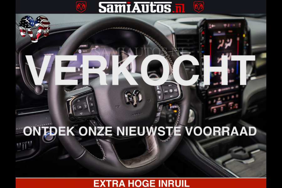 Dodge Ram 1500 Limited Night H.O 540HP 706Nm | Massage + Full Option | De Meest Luxe en Volle Pick-Up in zijn Klasse | Comfortabele Dubbele Cabine met Royale 5 Zitplaatsen | BPM vrij | Nu Leverbaar uit Voorraad | Voorraad Nr 2329 - 5135