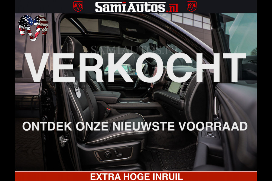 Dodge Ram 1500 Limited Night H.O 540HP 706Nm | Massage + Full Option | De Meest Luxe en Volle Pick-Up in zijn Klasse | Comfortabele Dubbele Cabine met Royale 5 Zitplaatsen | BPM vrij | Nu Leverbaar uit Voorraad | Voorraad Nr 2329 - 5135