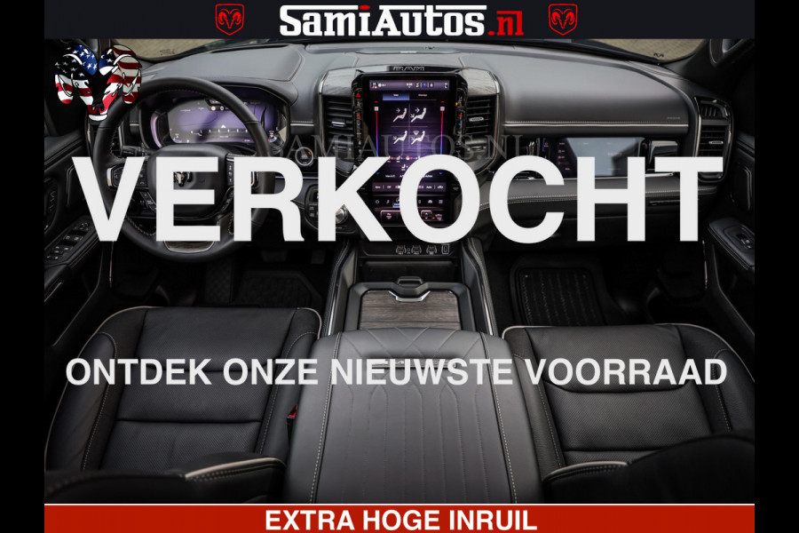 Dodge Ram 1500 Limited Night H.O 540HP 706Nm | Massage + Full Option | De Meest Luxe en Volle Pick-Up in zijn Klasse | Comfortabele Dubbele Cabine met Royale 5 Zitplaatsen | BPM vrij | Nu Leverbaar uit Voorraad | Voorraad Nr 2329 - 5135